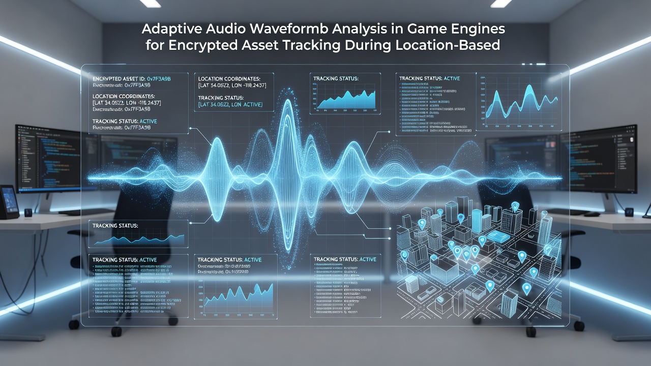 Mobile device screen showing waveform analysis overlay during an active location-based game tournament