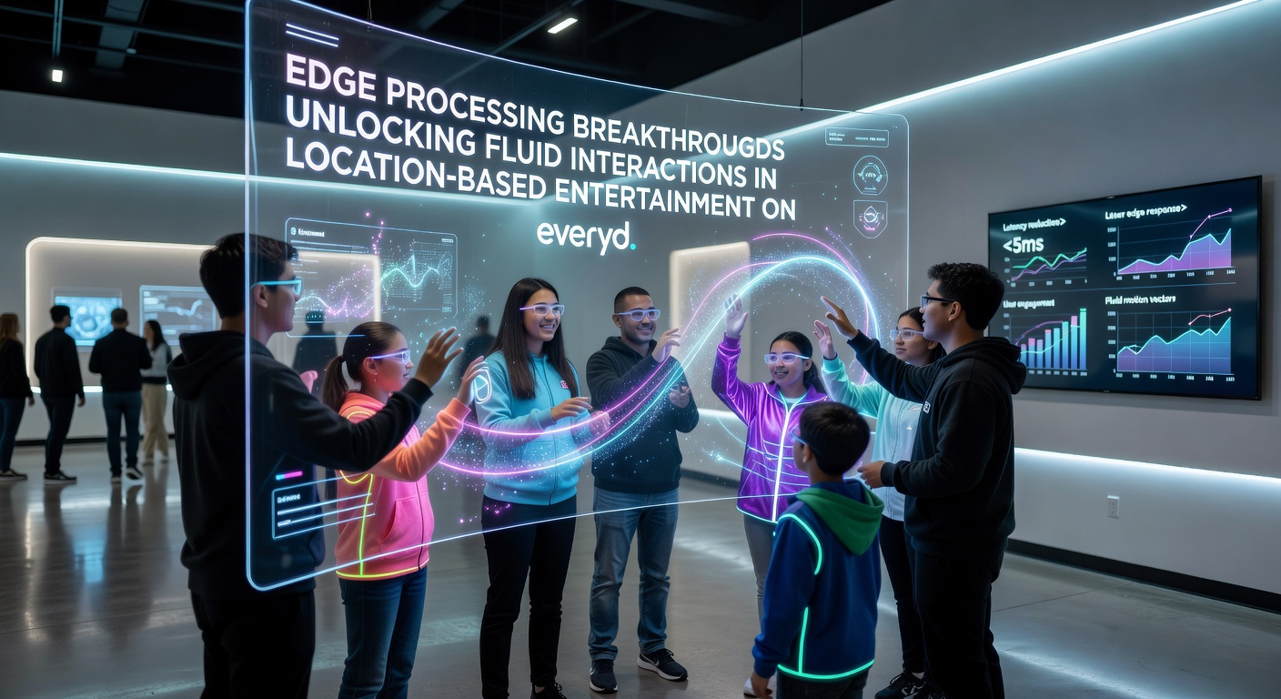 Group of users interacting with location-based AR game on mobile devices in a city square