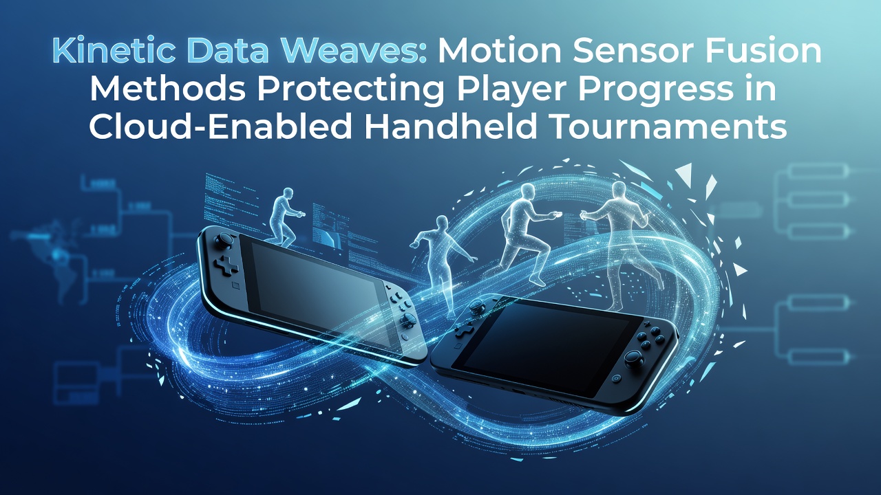 Motion sensors integrated into handheld gaming devices for secure tournament data fusion