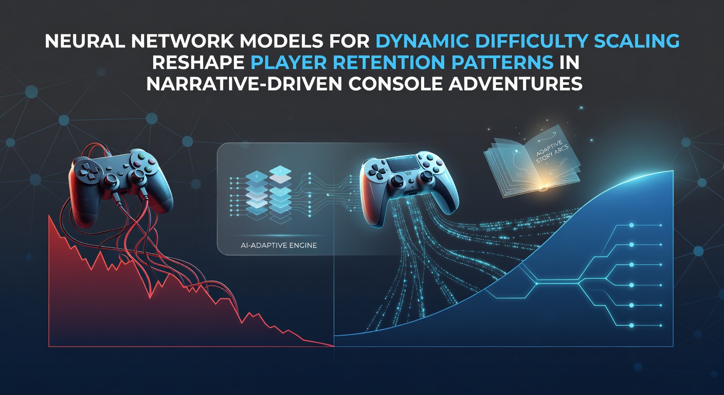 Neural network models analyzing player engagement data in a console adventure game interface