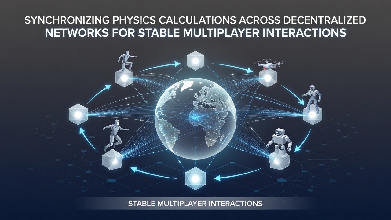 Mobile AR devices displaying synchronized virtual objects during decentralized multiplayer sessions
